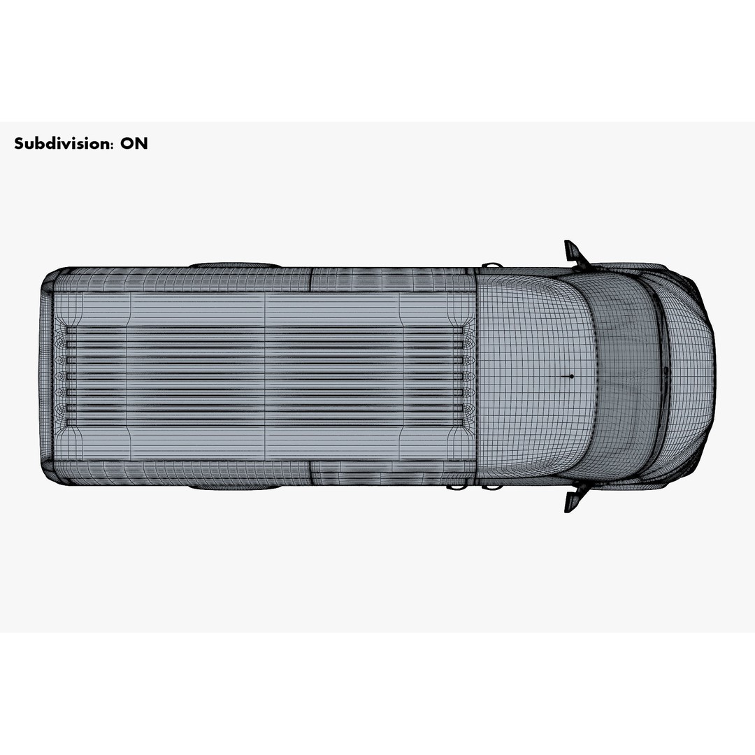 Generic Commercial Cargo Van M 2 3D Model – High Poly Vehicle Asset, FBX, OBJ - View 29
