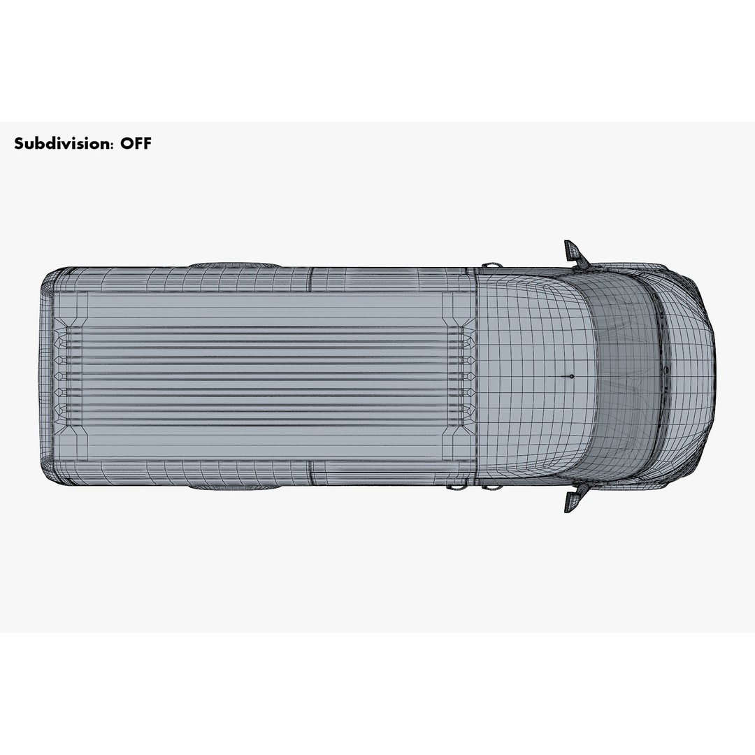 Generic Commercial Cargo Van M 2 3D Model – High Poly Vehicle Asset, FBX, OBJ - View 30