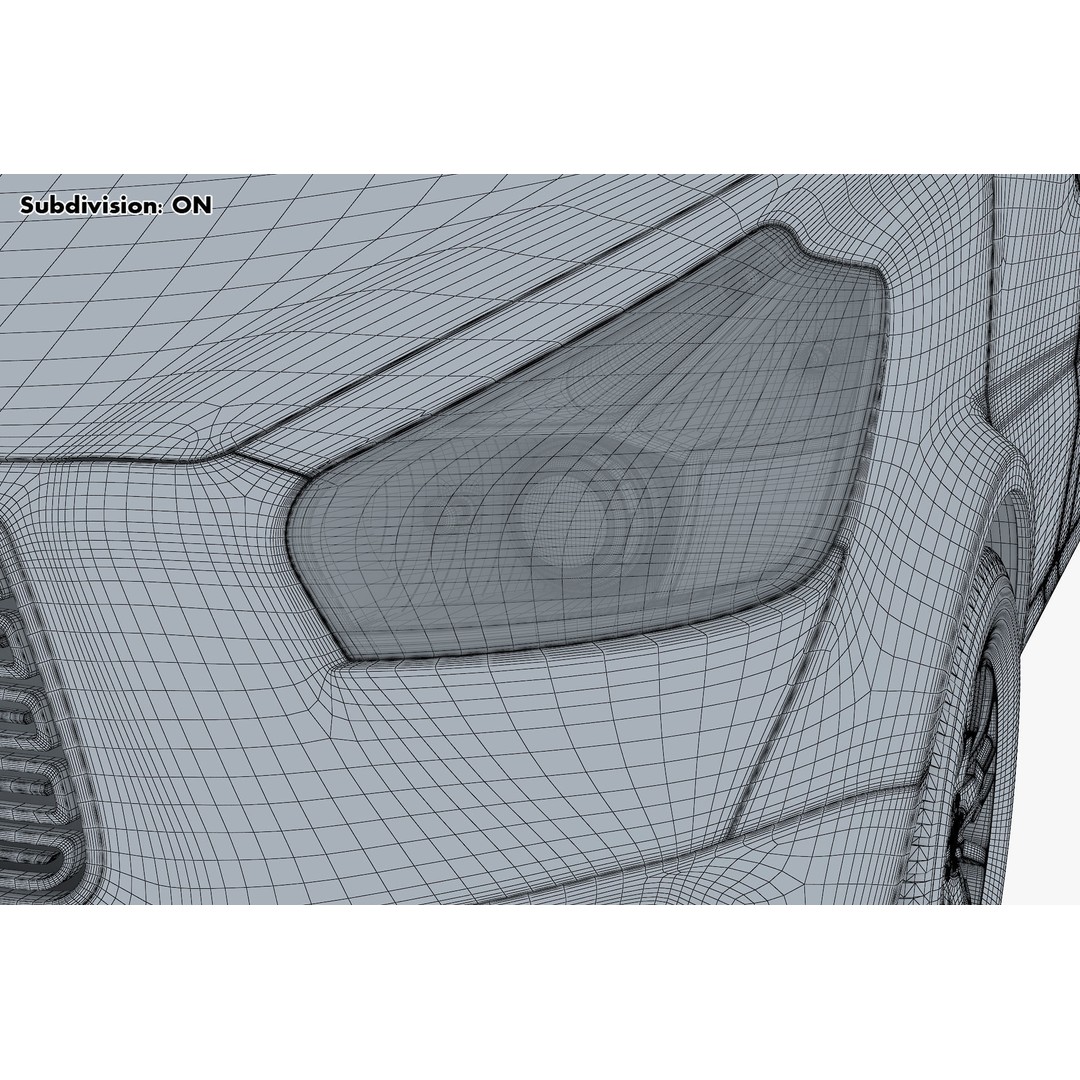 Generic Commercial Cargo Van M 2 3D Model – High Poly Vehicle Asset, FBX, OBJ - View 35