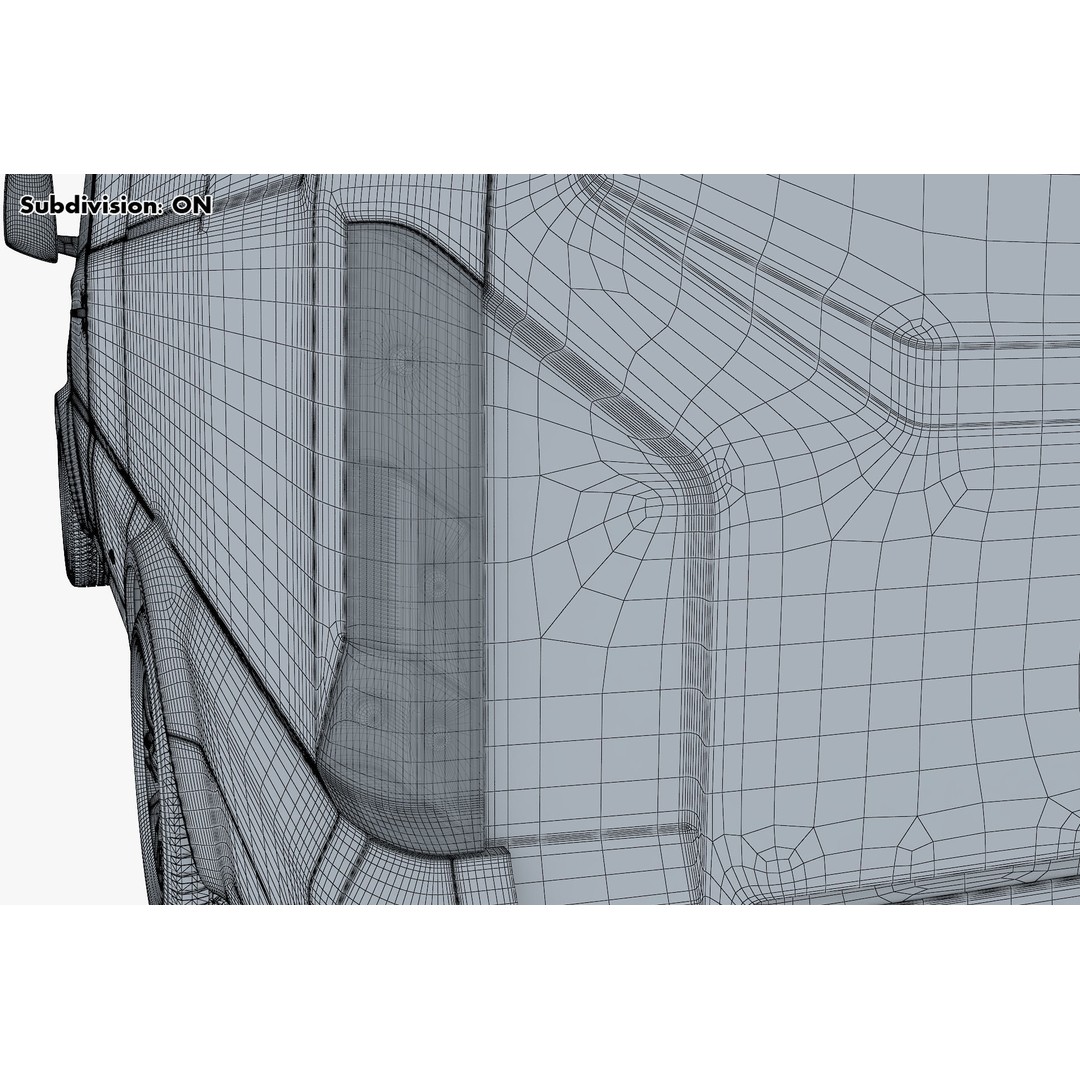 Generic Commercial Cargo Van M 2 3D Model – High Poly Vehicle Asset, FBX, OBJ - View 37