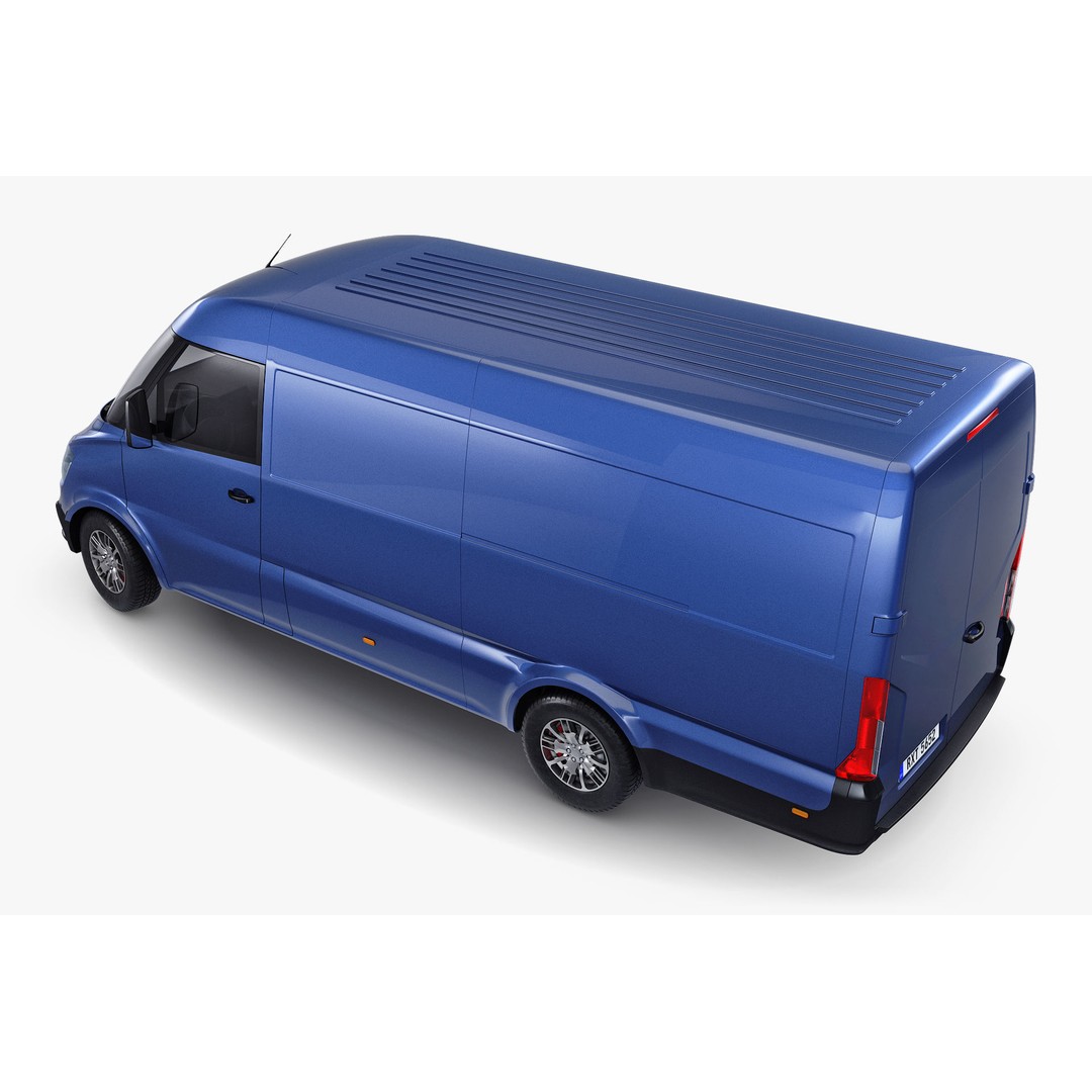 Generic Commercial Cargo Van M 2 3D Model – High Poly Vehicle Asset, FBX, OBJ - View 5