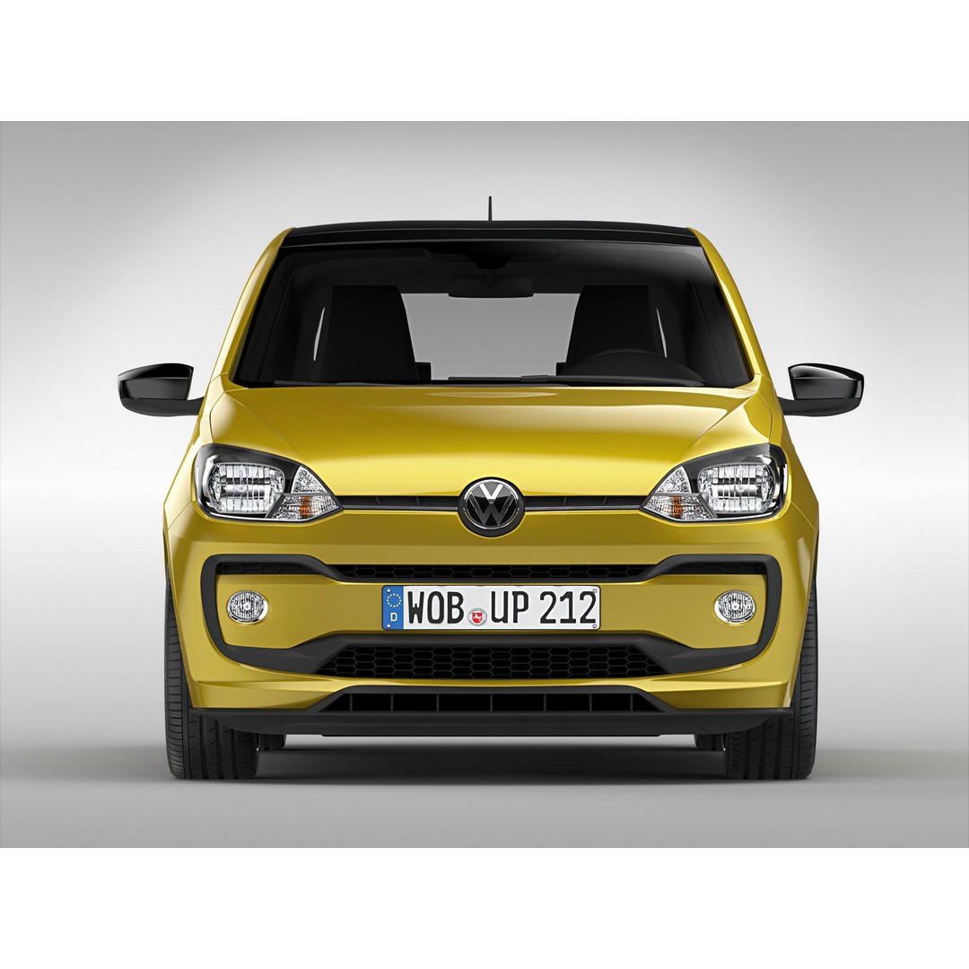 Volkswagen Up 2017 3D Model – High Poly Car Asset, FBX & OBJ Formats - View 6