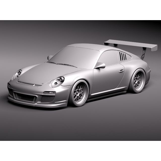 Porsche 911 GT3 Cup 2011 3D Model – High Poly Racing Asset, FBX