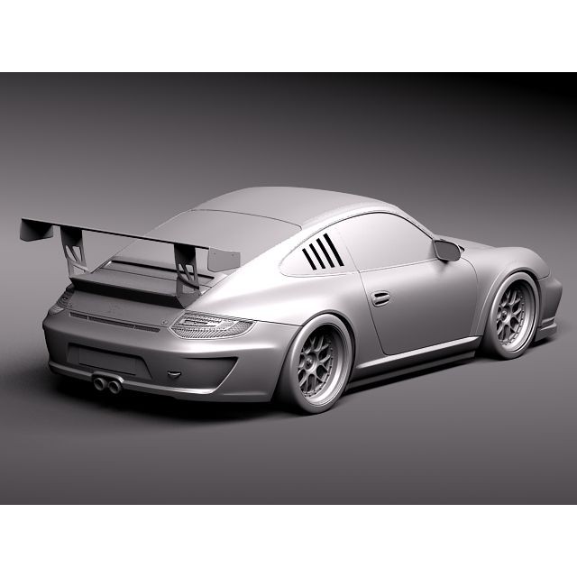Porsche 911 GT3 Cup 2011 3D Model – High Poly Racing Asset, FBX - View 10