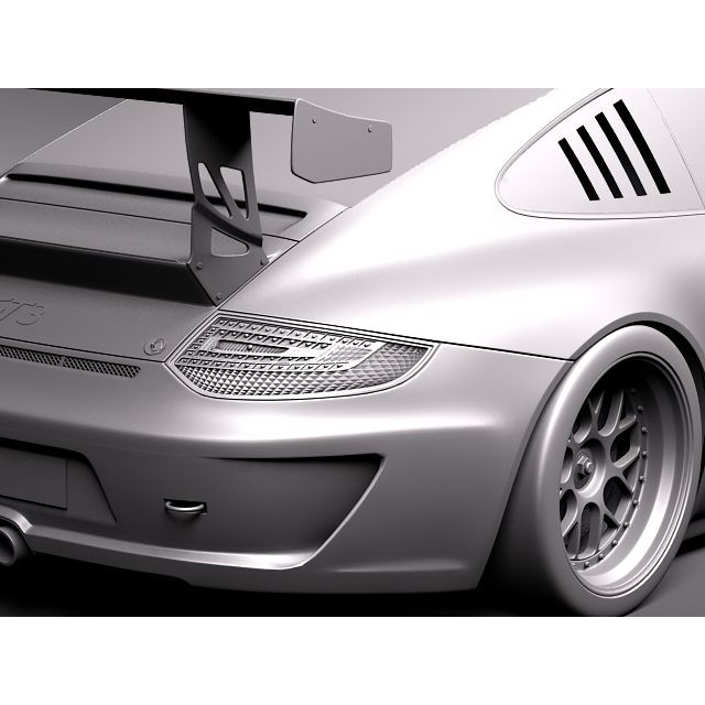 Porsche 911 GT3 Cup 2011 3D Model – High Poly Racing Asset, FBX - View 11
