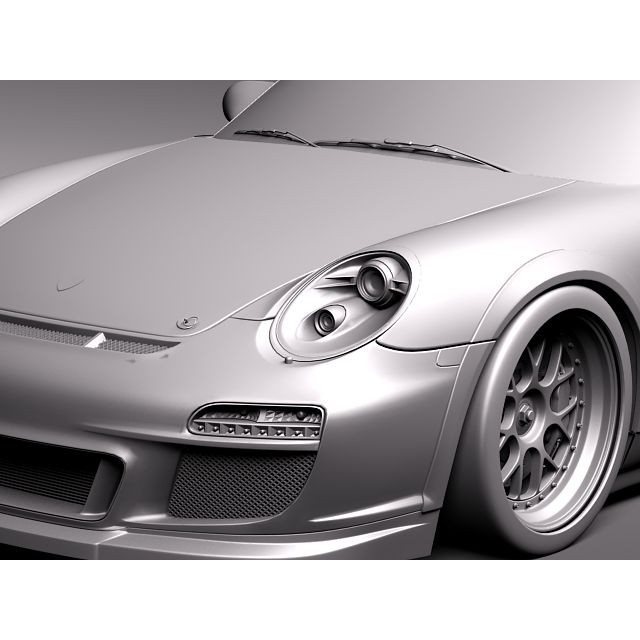 Porsche 911 GT3 Cup 2011 3D Model – High Poly Racing Asset, FBX - View 12
