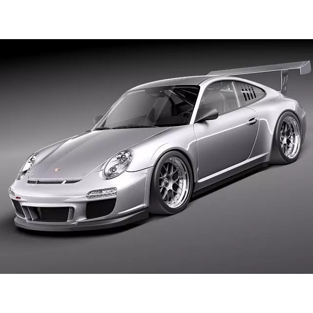 Porsche 911 GT3 Cup 2011 3D Model – High Poly Racing Asset, FBX - View 2