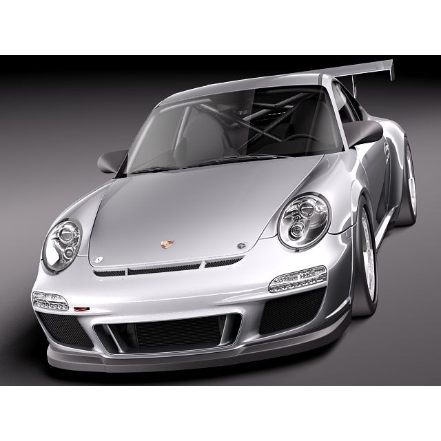 Porsche 911 GT3 Cup 2011 3D Model – High Poly Racing Asset, FBX - View 3