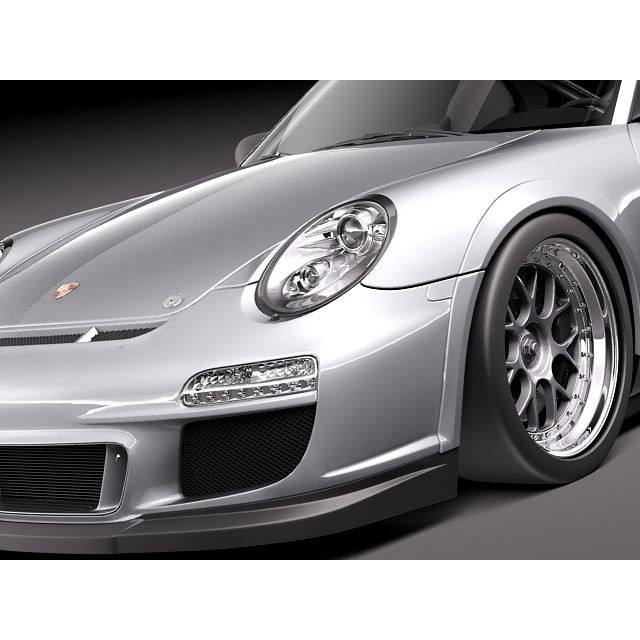 Porsche 911 GT3 Cup 2011 3D Model – High Poly Racing Asset, FBX - View 4