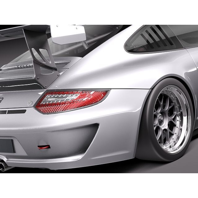 Porsche 911 GT3 Cup 2011 3D Model – High Poly Racing Asset, FBX - View 5