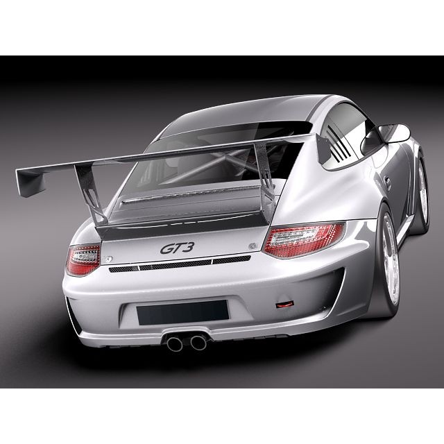Porsche 911 GT3 Cup 2011 3D Model – High Poly Racing Asset, FBX - View 6