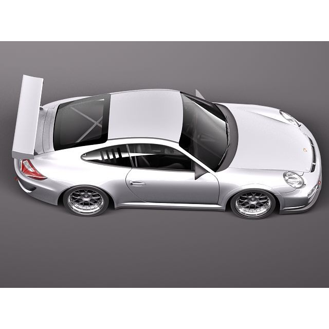 Porsche 911 GT3 Cup 2011 3D Model – High Poly Racing Asset, FBX - View 9
