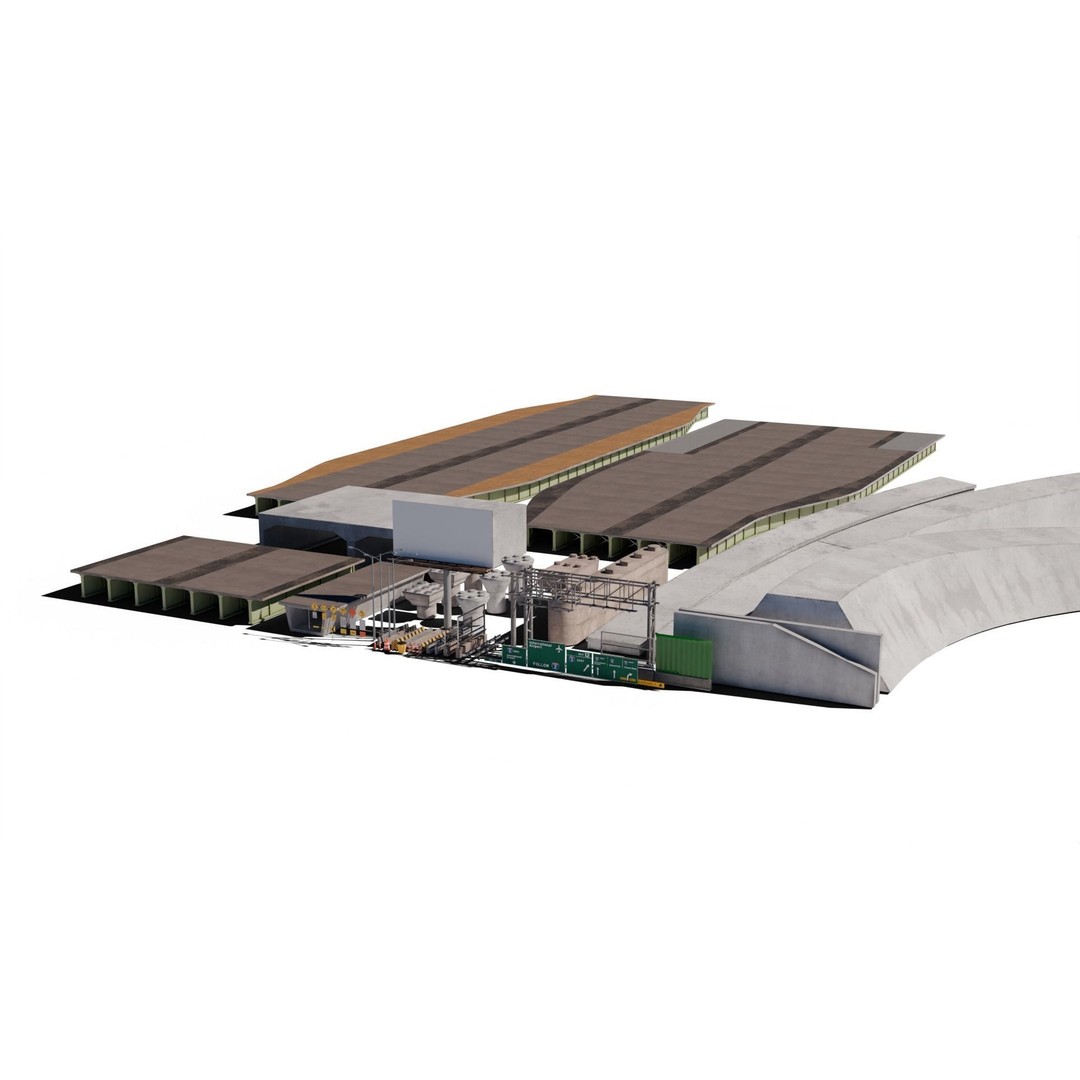 Highway 3D Model – Architectural Street Scene, FBX, PBR Textures - View 4