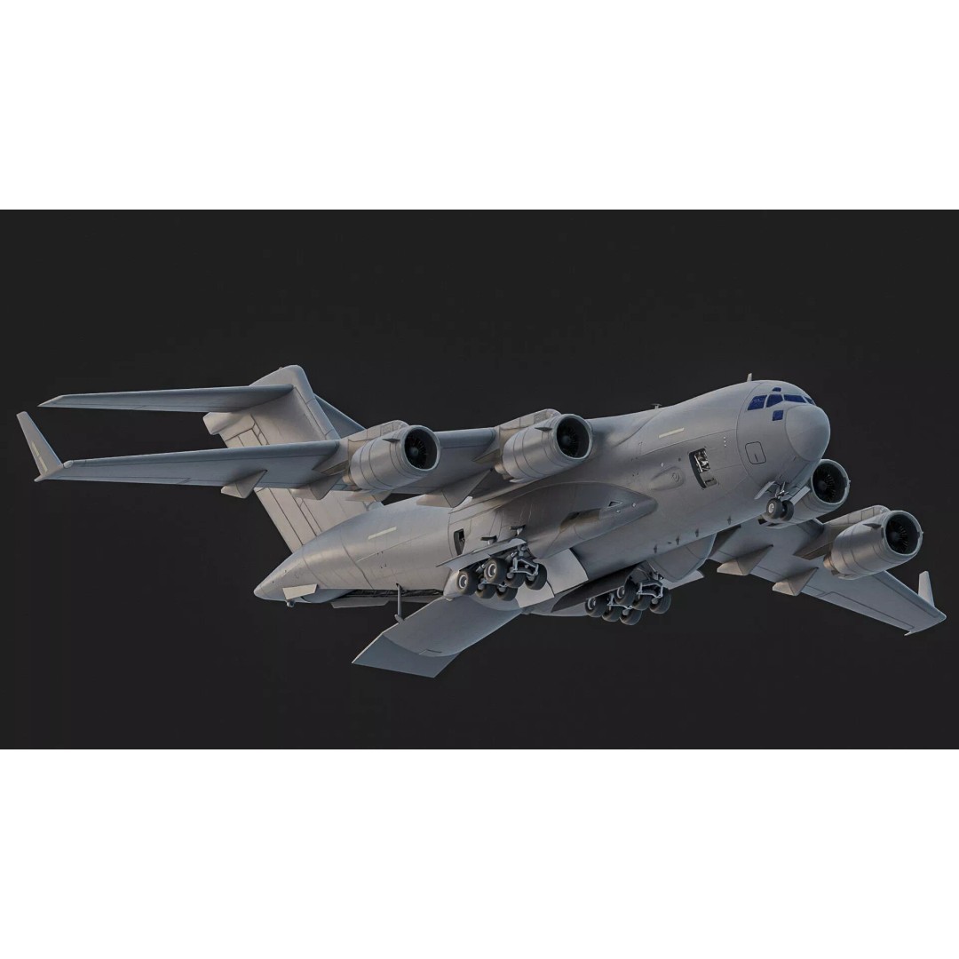 Boeing C17 Globemaster III 3D Model – Low Poly Game Asset, FBX - View 5