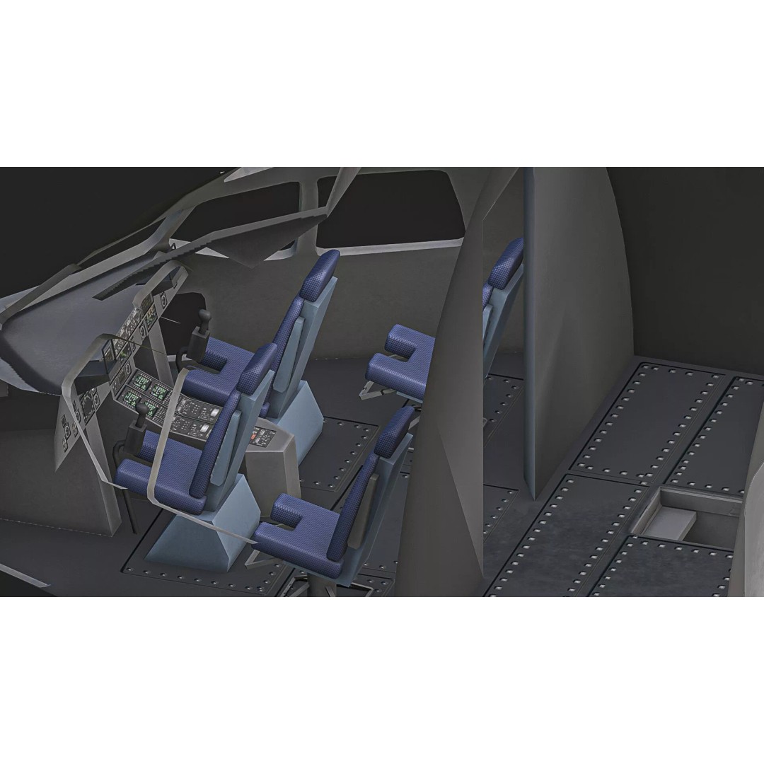 Boeing C17 Globemaster III 3D Model – Low Poly Game Asset, FBX - View 8
