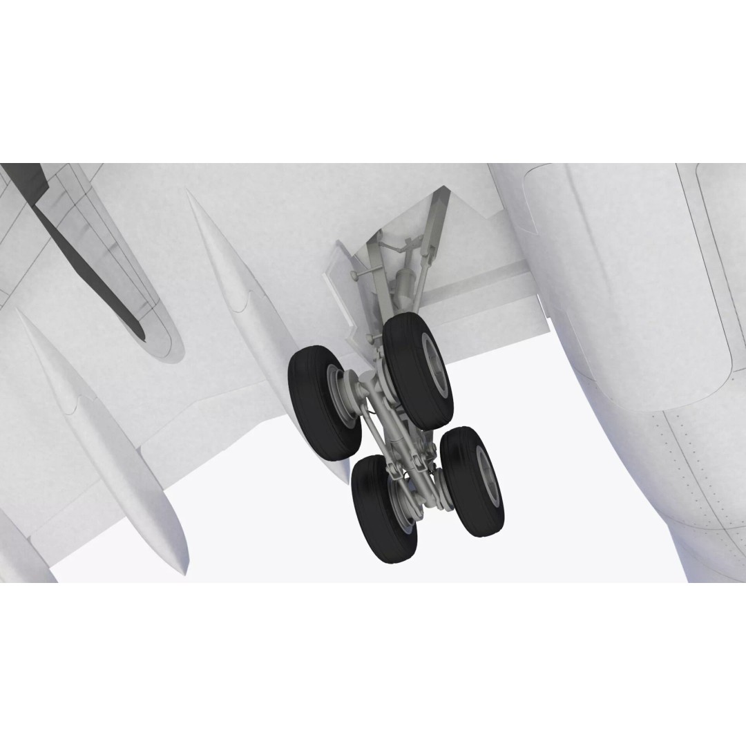 Emirates Airbus A330-200 3D Model – High Poly Aircraft with PBR Textures, FBX - View 15