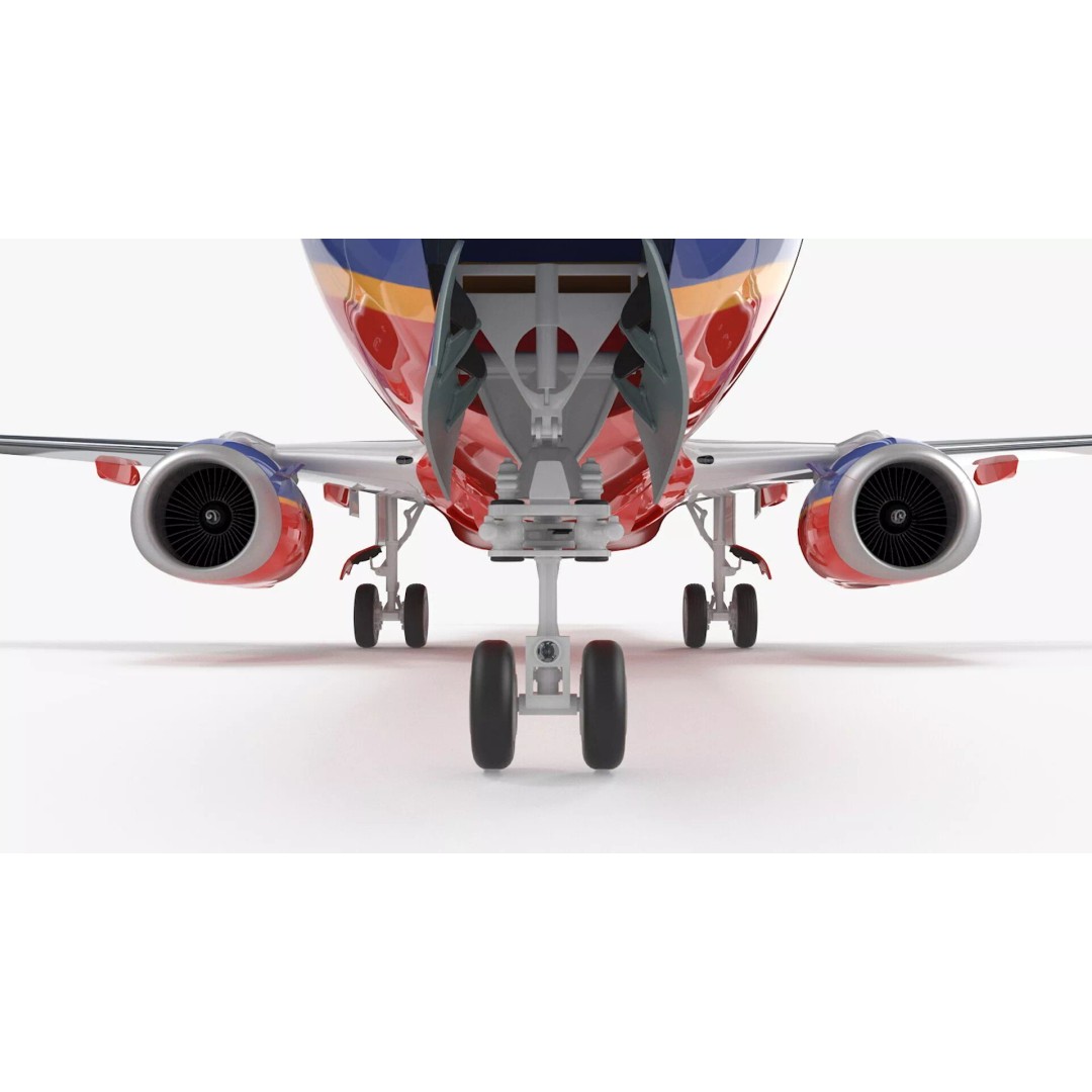 Boeing 737-900 3D Model – Rigged Commercial Aircraft with Interior - View 16