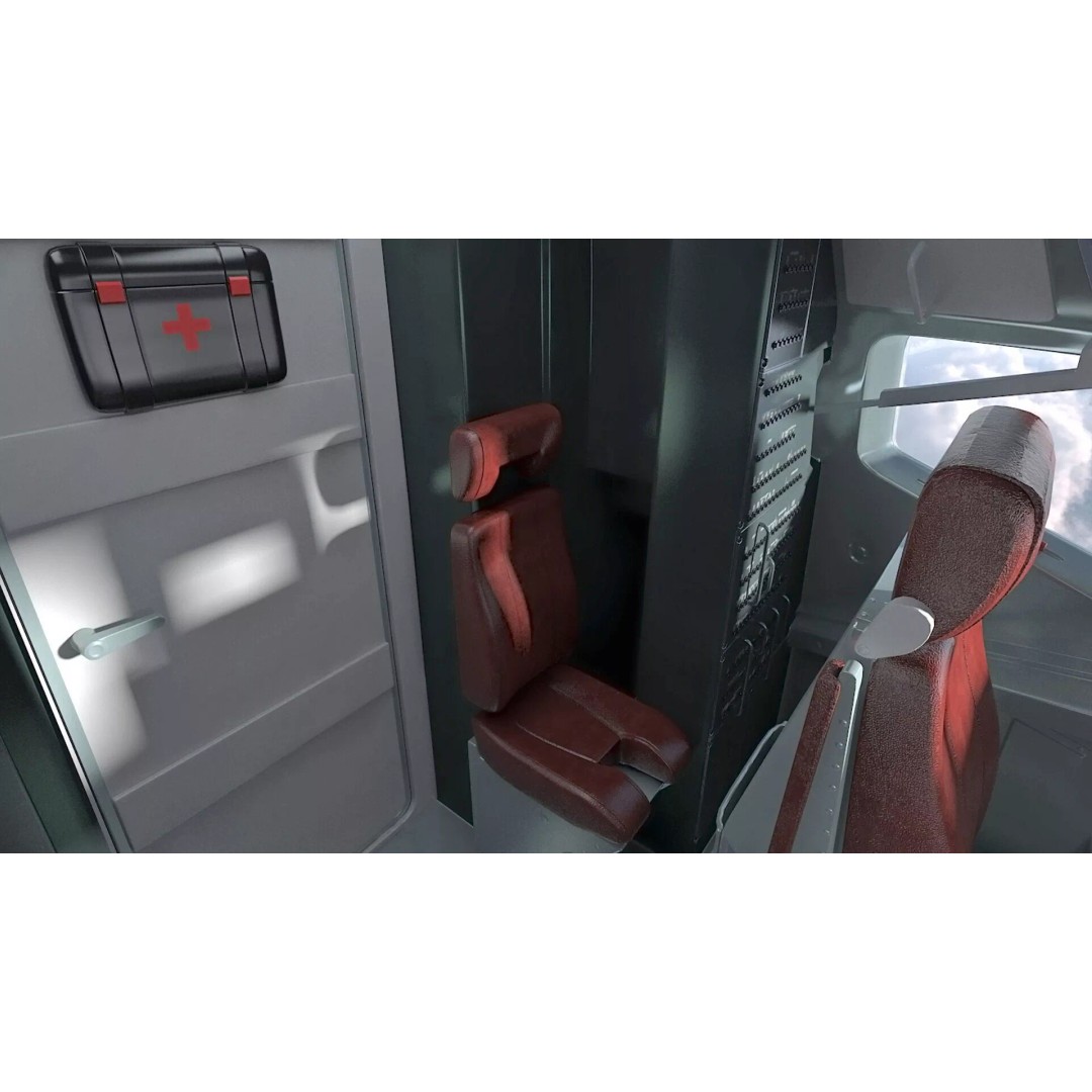 Boeing 737-900 3D Model – Rigged Commercial Aircraft with Interior - View 28