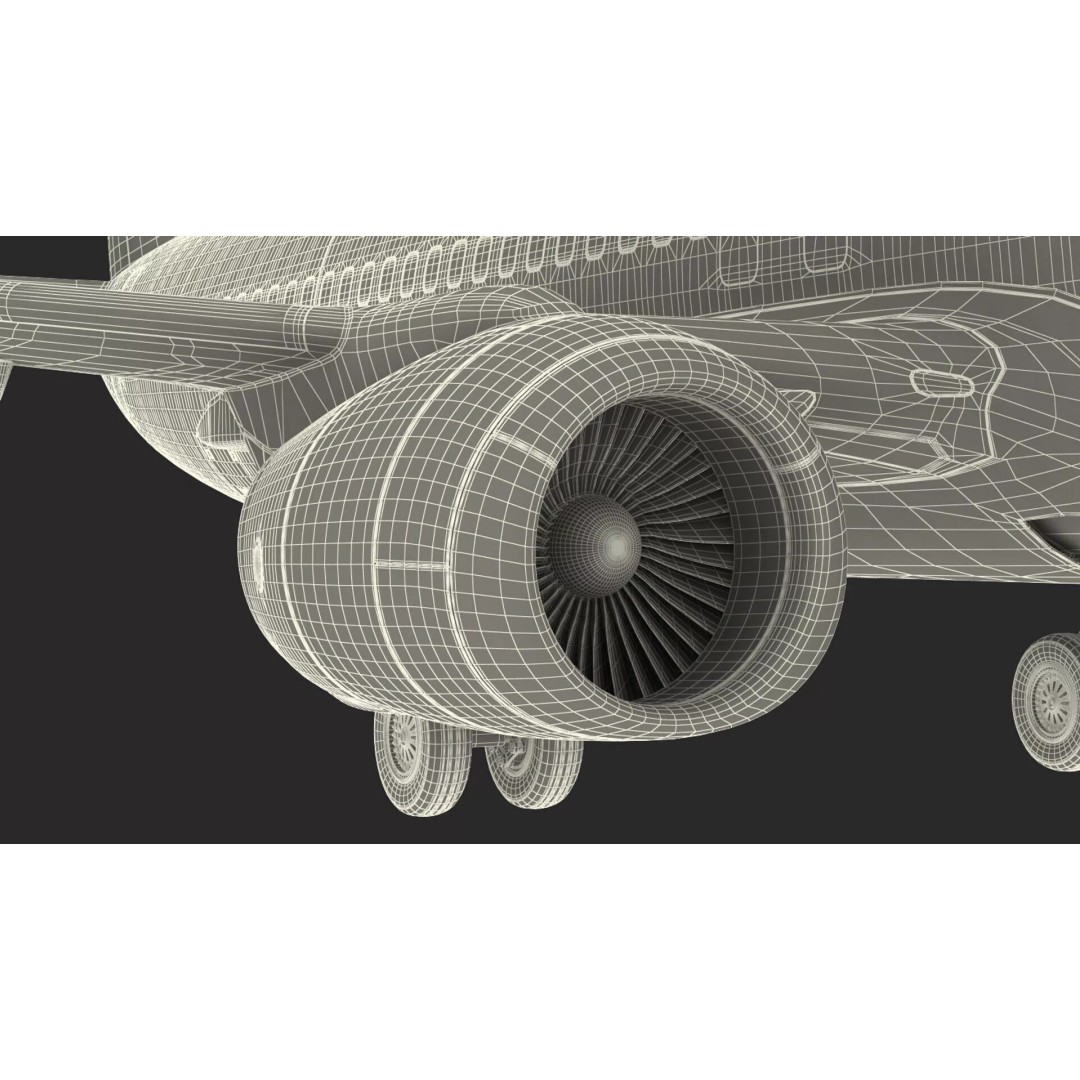 Boeing 737-900 3D Model – Rigged Commercial Aircraft with Interior - View 57
