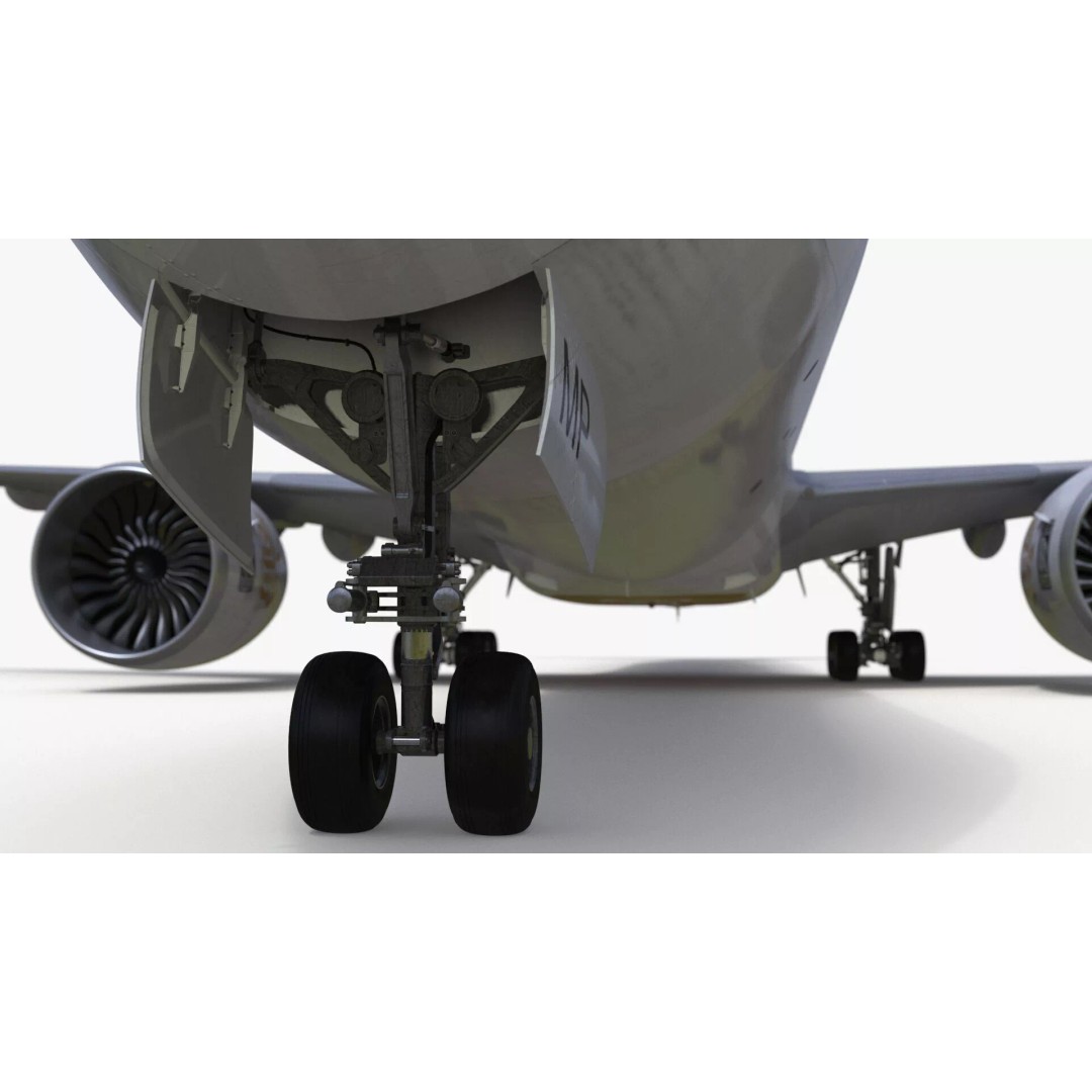 Boeing 777 Emirates Airlines 3D Model – Rigged Animation Asset for Maya - View 20