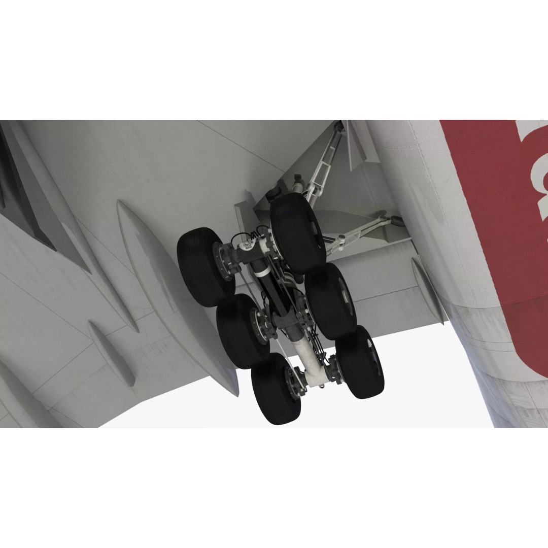 Boeing 777 Emirates Airlines 3D Model – Rigged Animation Asset for Maya - View 21