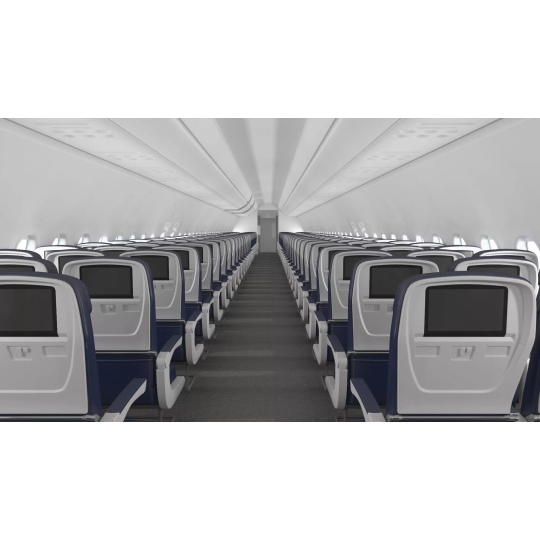 Airbus A321neo 3D Model – High Poly Aircraft with Detailed Cabin and Cockpit - View 11