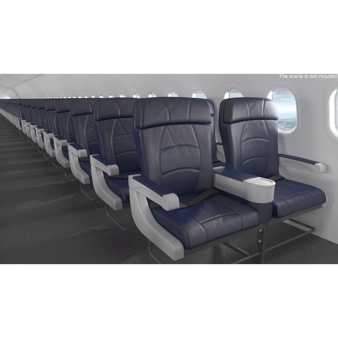 Airbus A321neo 3D Model – High Poly Aircraft with Detailed Cabin and Cockpit - View 12