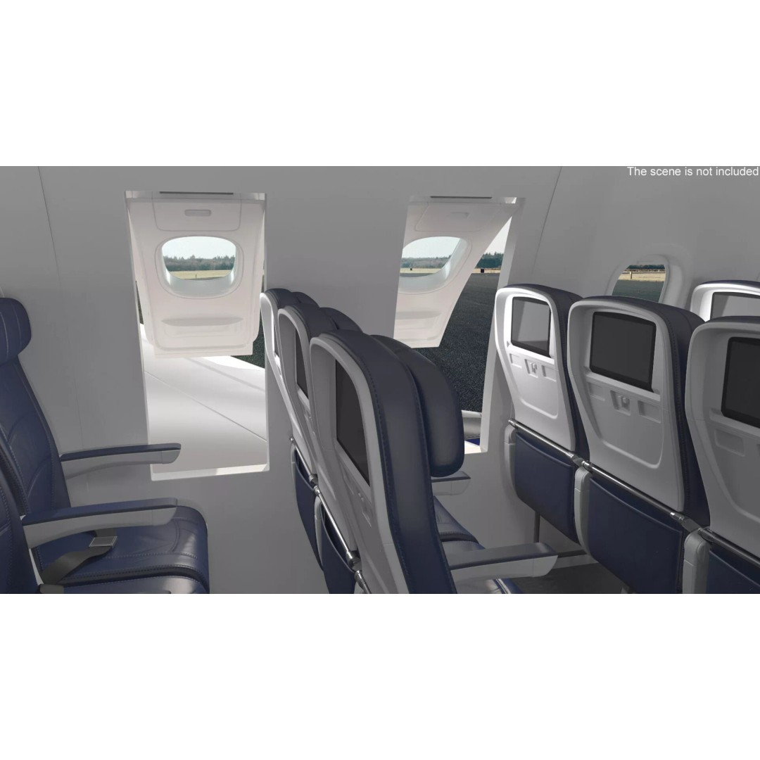 Airbus A321neo 3D Model – High Poly Aircraft with Detailed Cabin and Cockpit - View 13