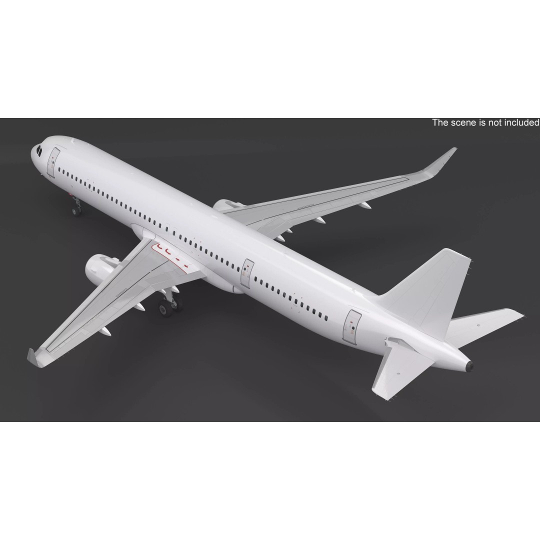 Airbus A321neo 3D Model – High Poly Aircraft with Detailed Cabin and Cockpit - View 16
