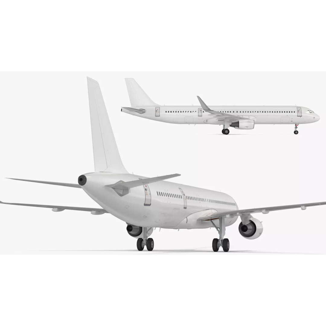 Airbus A321neo 3D Model – High Poly Aircraft with Detailed Cabin and Cockpit - View 19