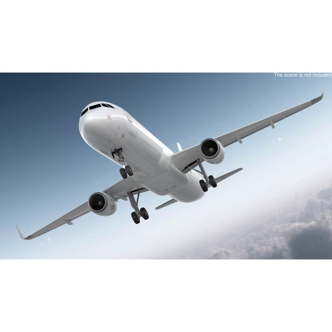 Airbus A321neo 3D Model – High Poly Aircraft with Detailed Cabin and Cockpit - View 2