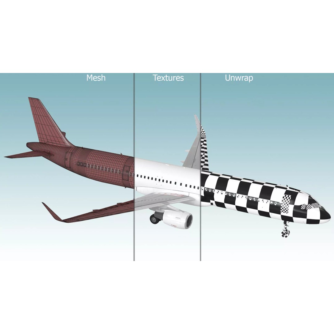 Airbus A321neo 3D Model – High Poly Aircraft with Detailed Cabin and Cockpit - View 25