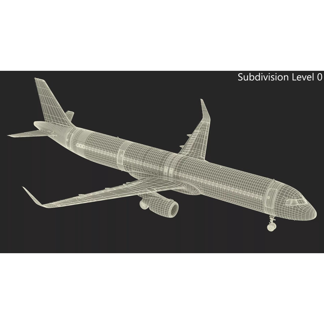 Airbus A321neo 3D Model – High Poly Aircraft with Detailed Cabin and Cockpit - View 26
