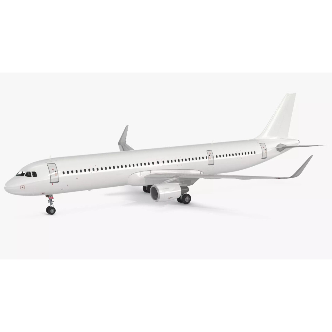 Airbus A321neo 3D Model – High Poly Aircraft with Detailed Cabin and Cockpit - View 3