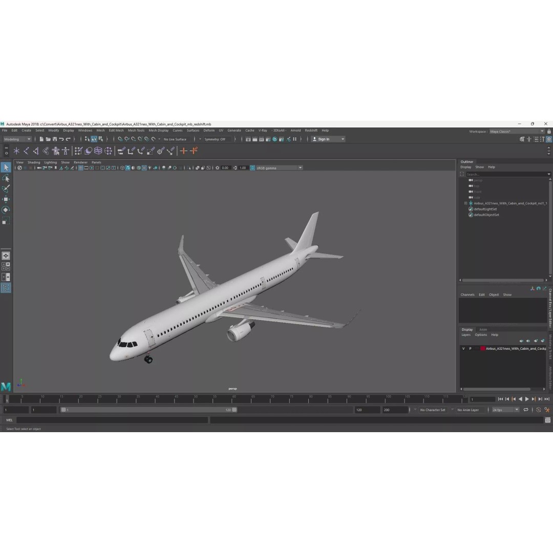 Airbus A321neo 3D Model – High Poly Aircraft with Detailed Cabin and Cockpit - View 38