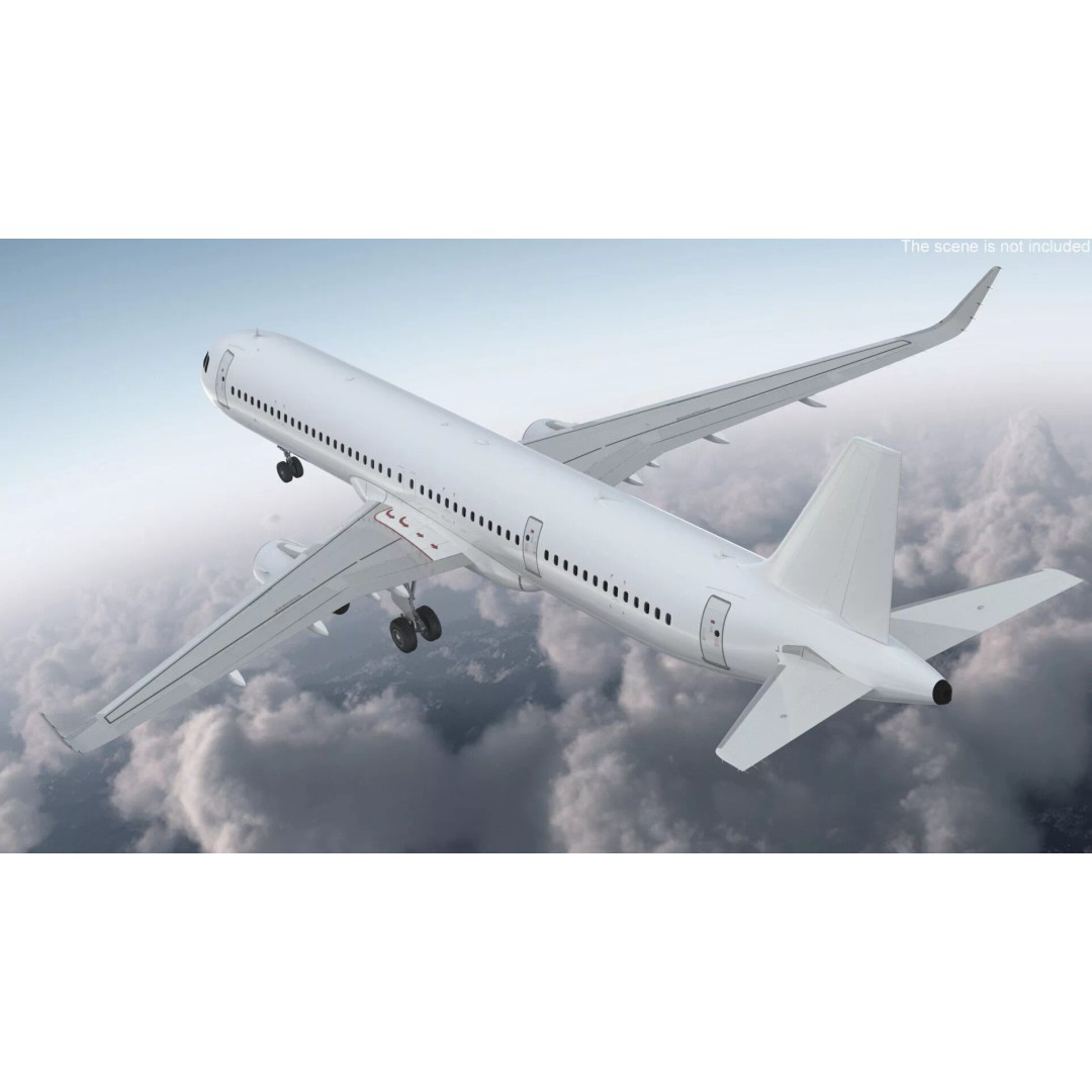 Airbus A321neo 3D Model – High Poly Aircraft with Detailed Cabin and Cockpit - View 5