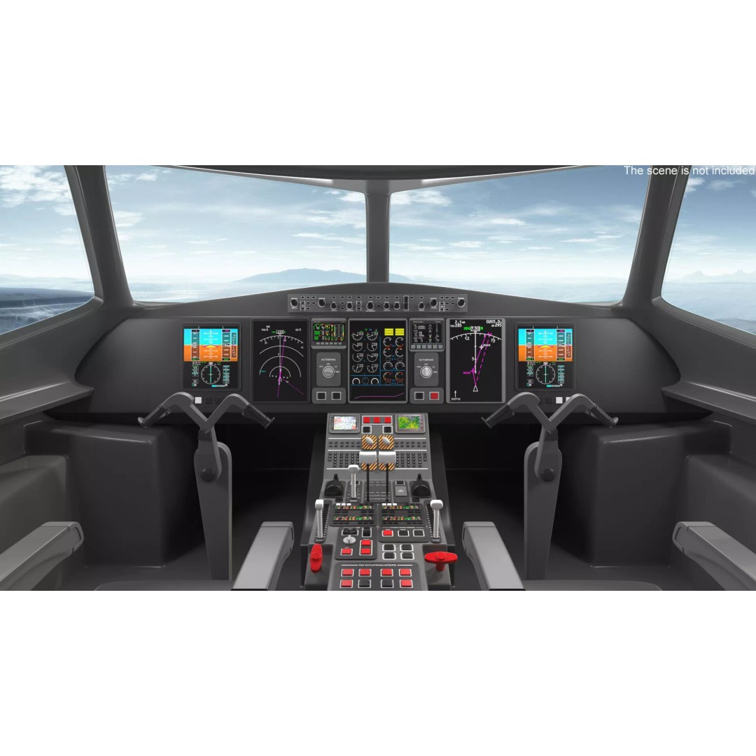 Airbus A321neo 3D Model – High Poly Aircraft with Detailed Cabin and Cockpit - View 7