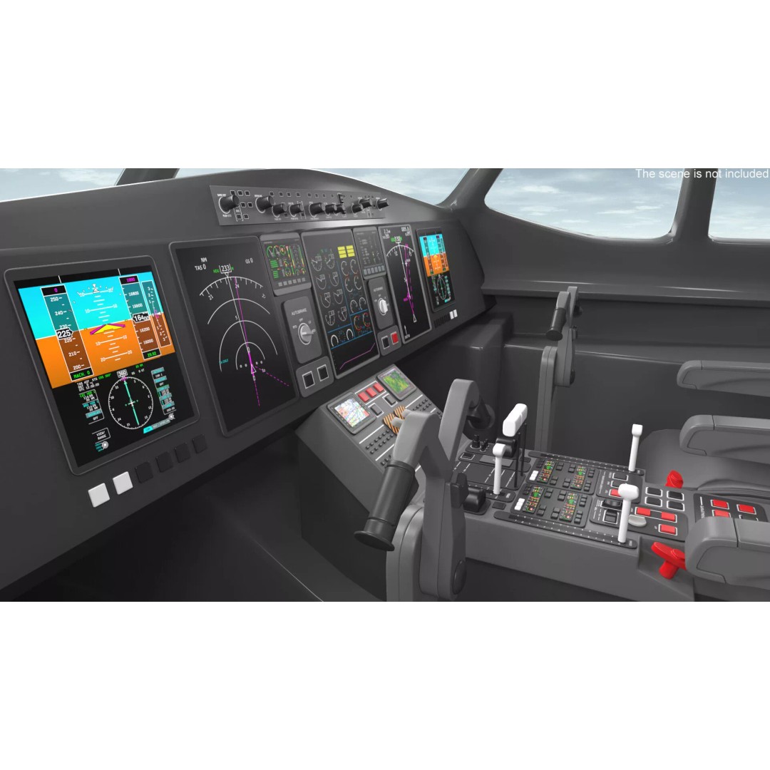 Airbus A321neo 3D Model – High Poly Aircraft with Detailed Cabin and Cockpit - View 8