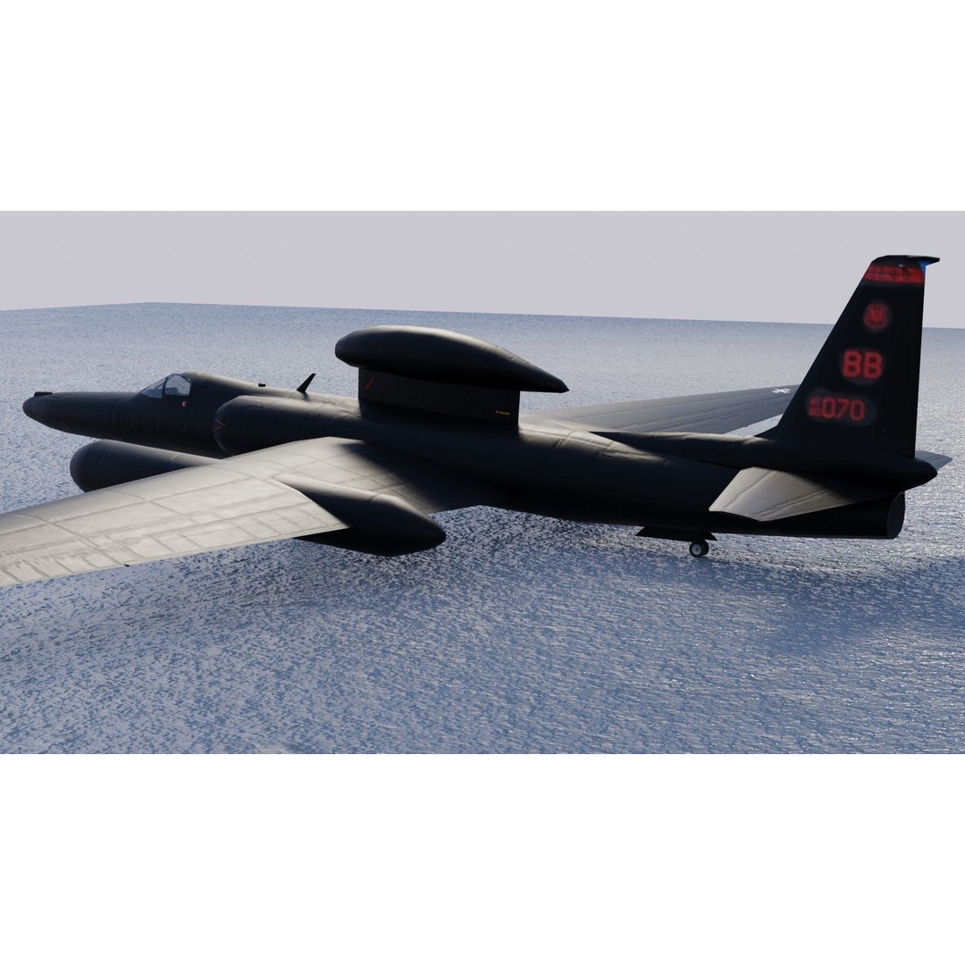 Lockheed U-2S Dragon Lady 3D Model – Low Poly Game Asset, FBX, PBR - View 11
