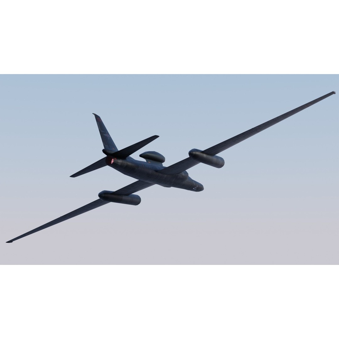 Lockheed U-2S Dragon Lady 3D Model – Low Poly Game Asset, FBX, PBR - View 14