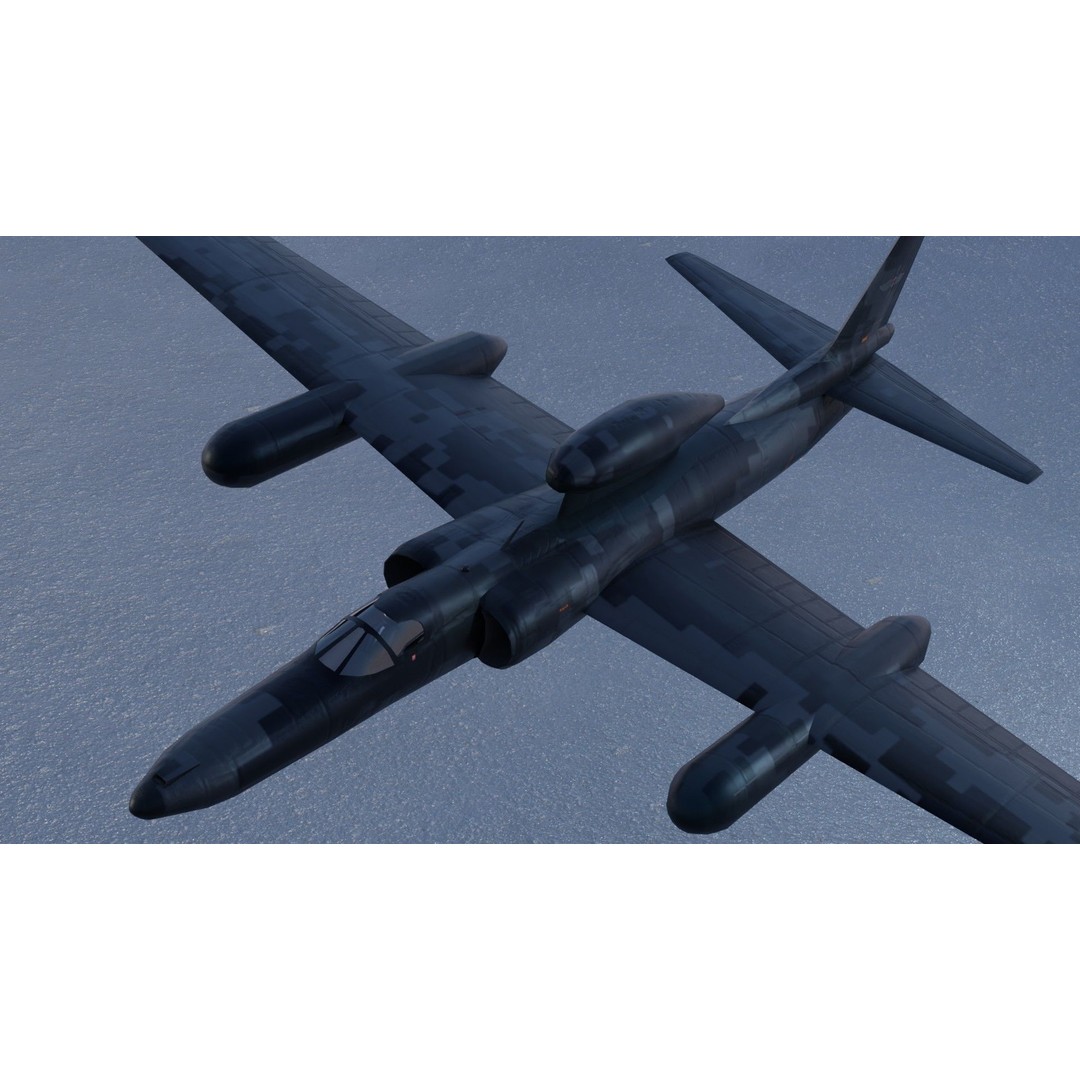 Lockheed U-2S Dragon Lady 3D Model – Low Poly Game Asset, FBX, PBR - View 15