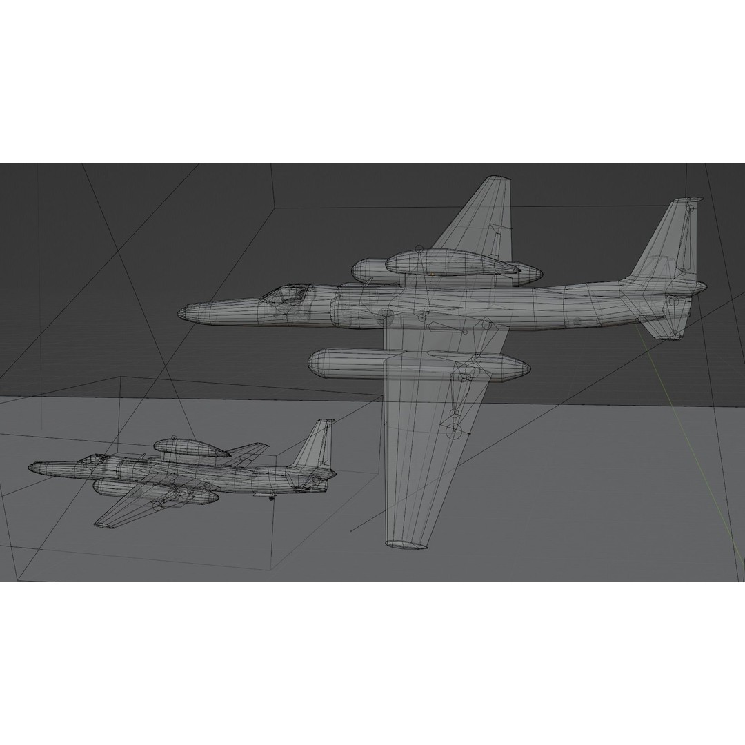 Lockheed U-2S Dragon Lady 3D Model – Low Poly Game Asset, FBX, PBR - View 18