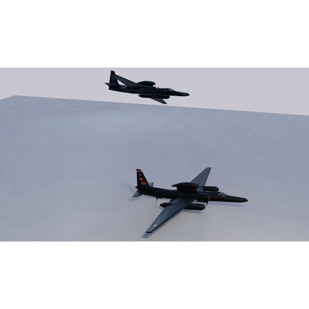 Lockheed U-2S Dragon Lady 3D Model – Low Poly Game Asset, FBX, PBR - View 20