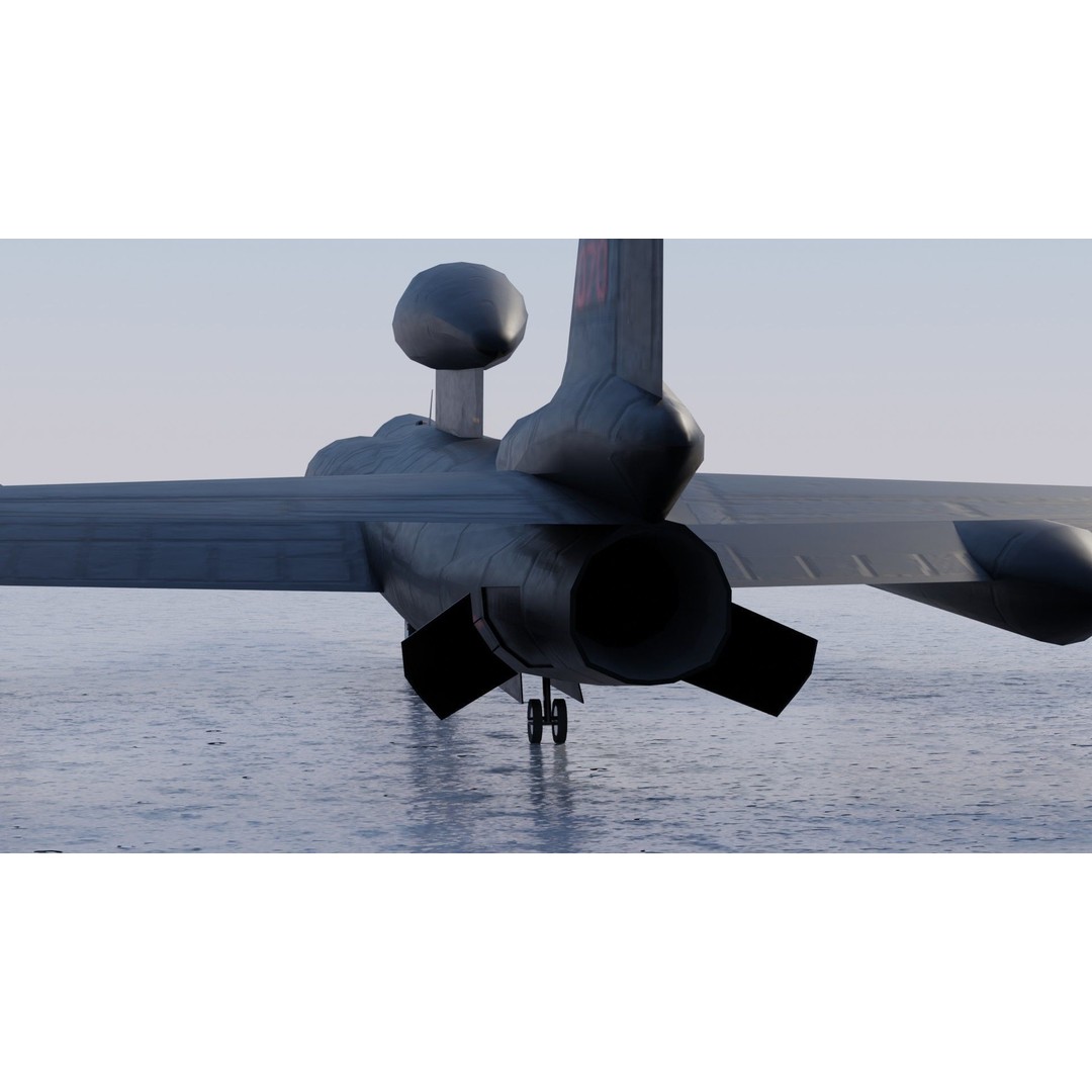 Lockheed U-2S Dragon Lady 3D Model – Low Poly Game Asset, FBX, PBR - View 23