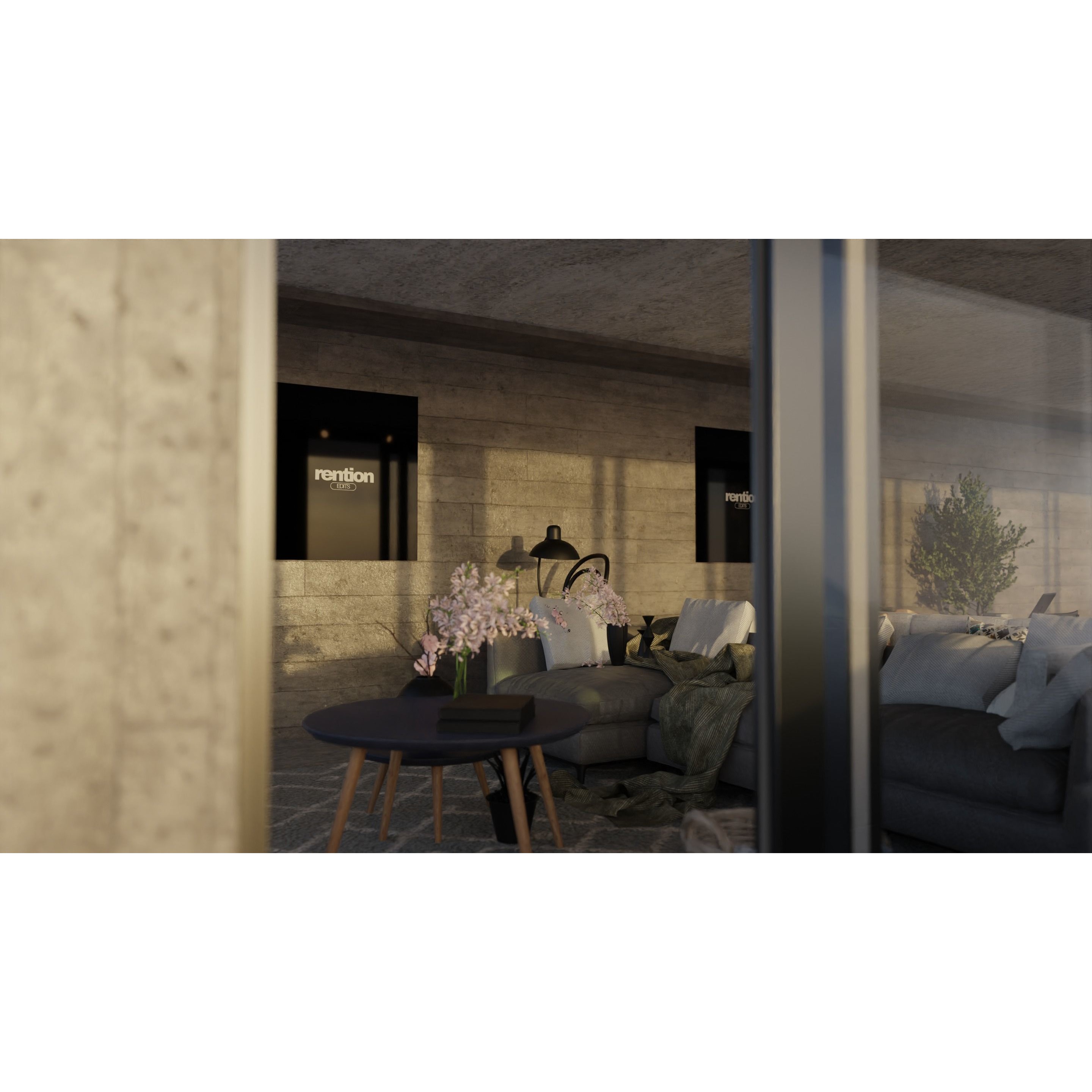 Automotive Villa Render Scene - Game-Ready 3D Model - View 3