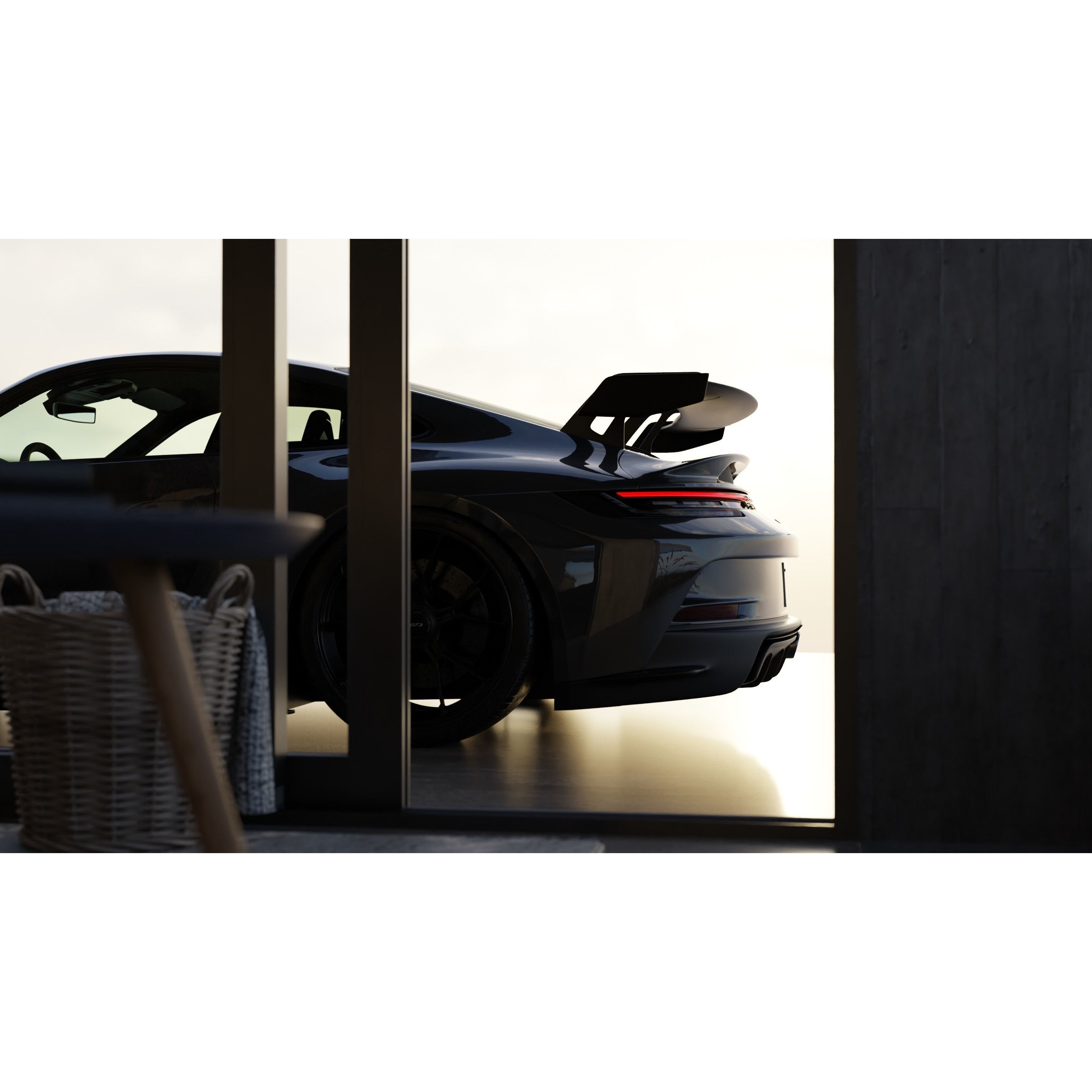 Automotive Villa Render Scene - Game-Ready 3D Model - View 4