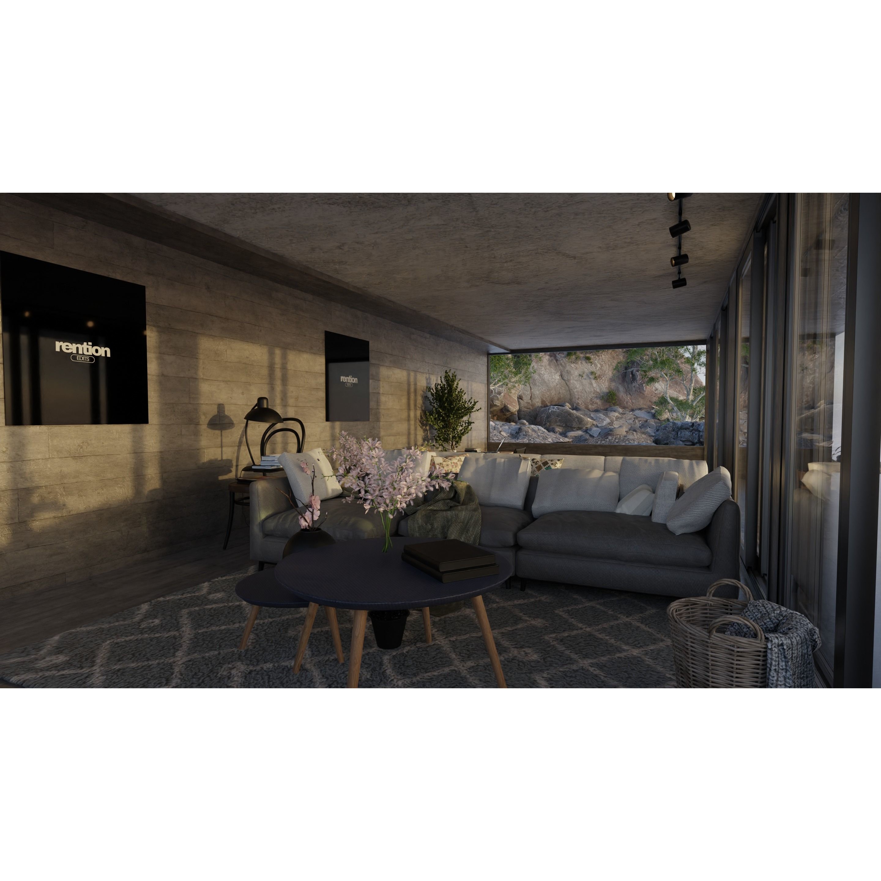 Automotive Villa Render Scene - Game-Ready 3D Model - View 5