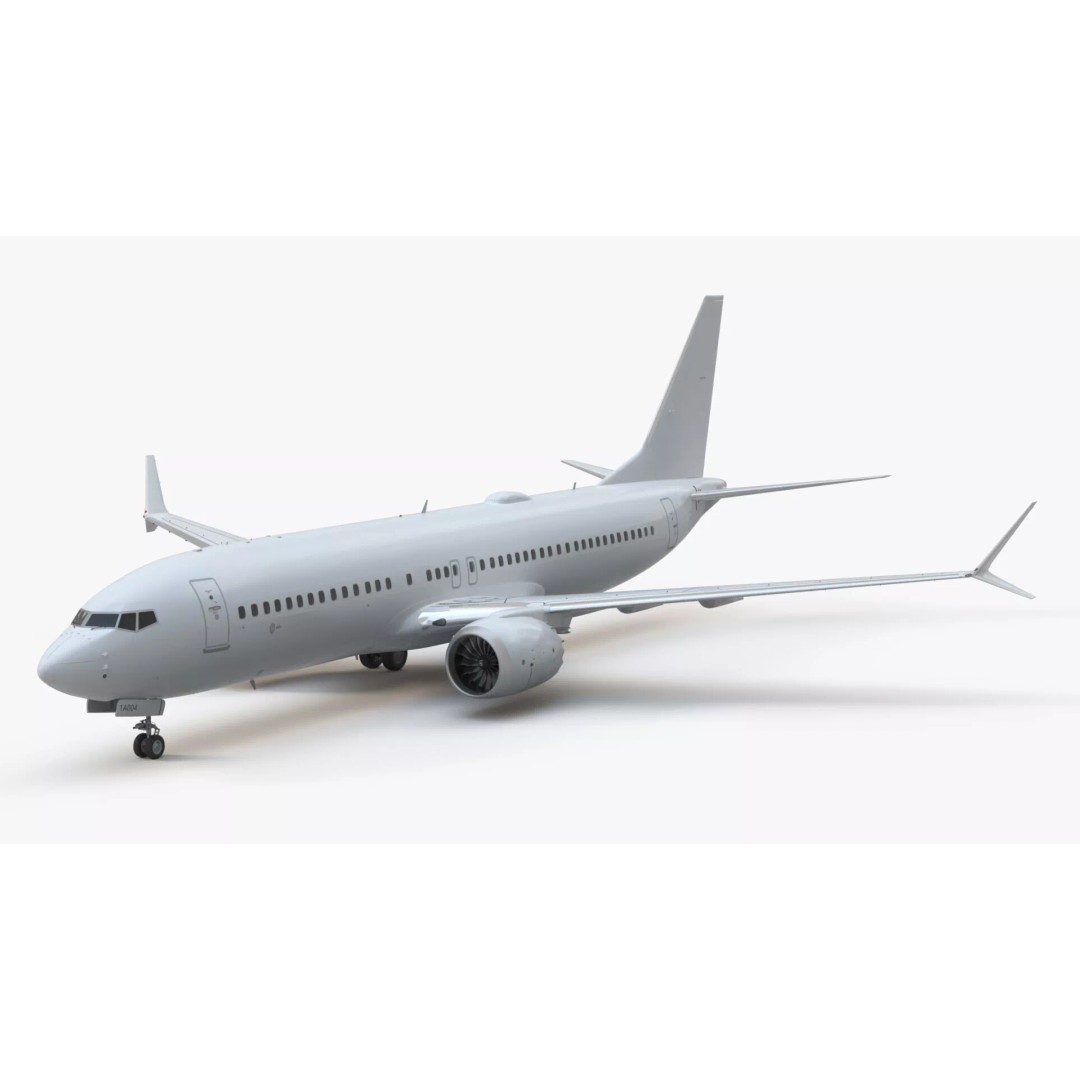 Boeing 737 MAX 8 3D Model – Rigged Aircraft for Maya, PBR Textures - View 10