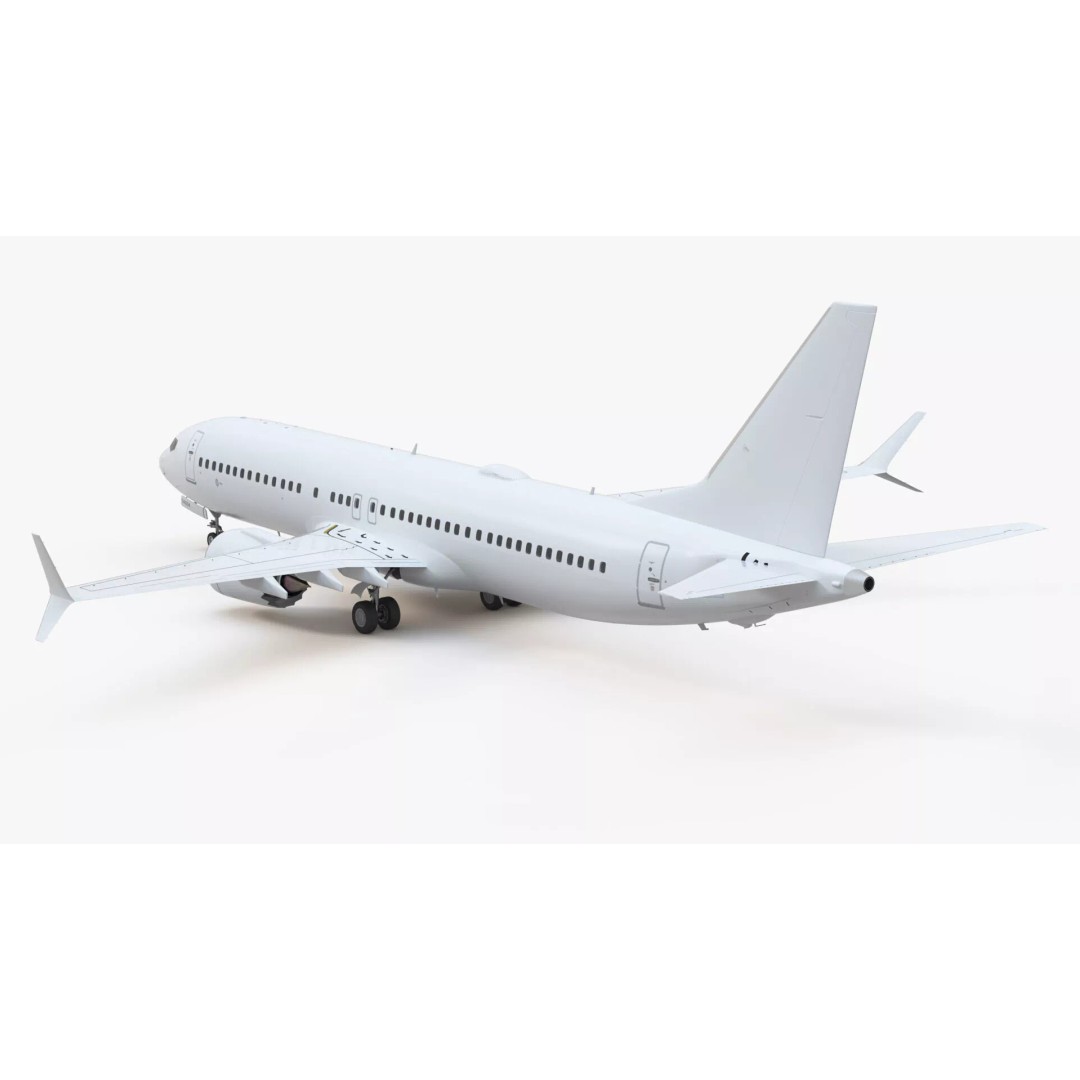 Boeing 737 MAX 8 3D Model – Rigged Aircraft for Maya, PBR Textures - View 11