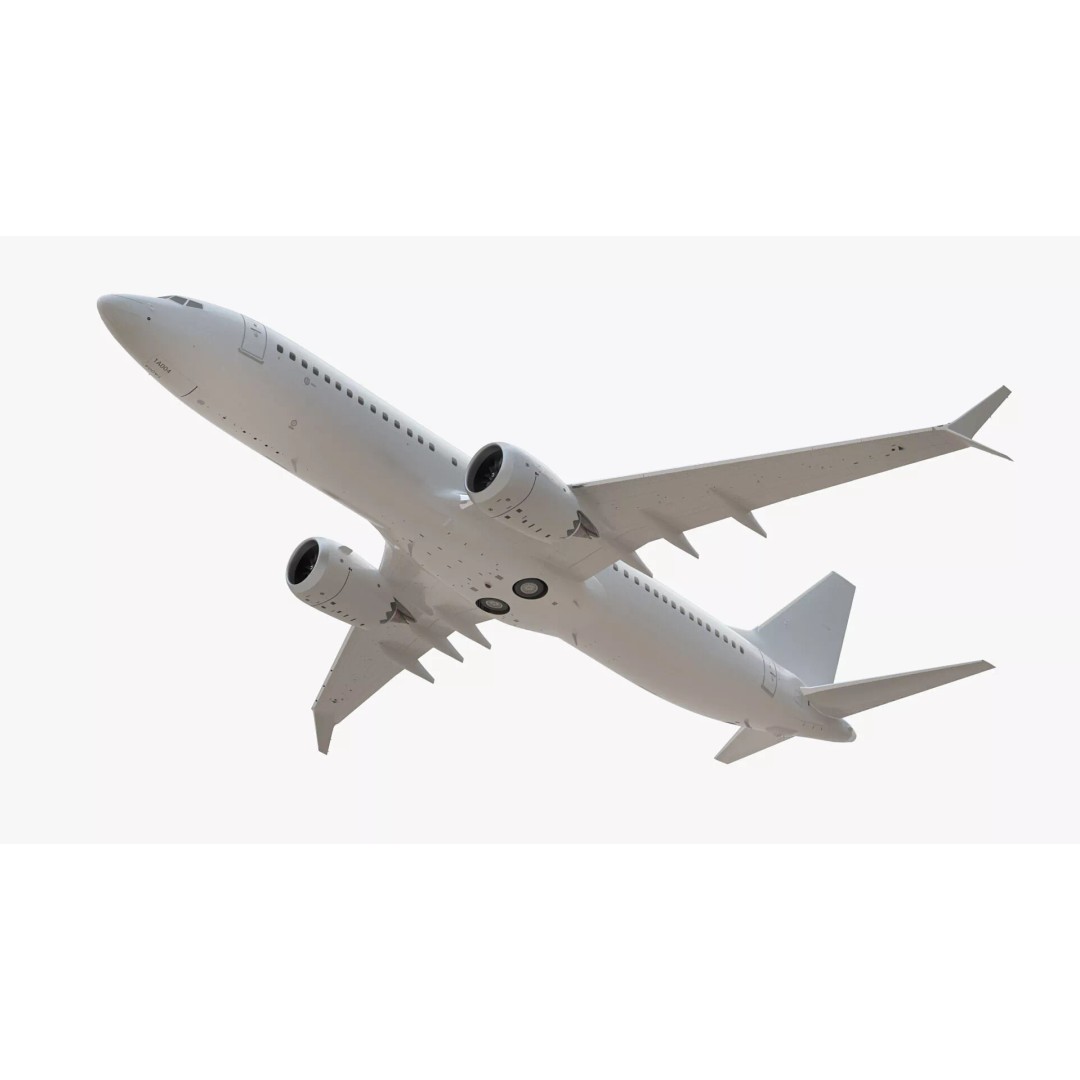 Boeing 737 MAX 8 3D Model – Rigged Aircraft for Maya, PBR Textures - View 13